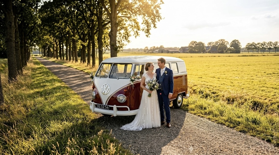 Red Valentine 1963 / Rood VW busje
